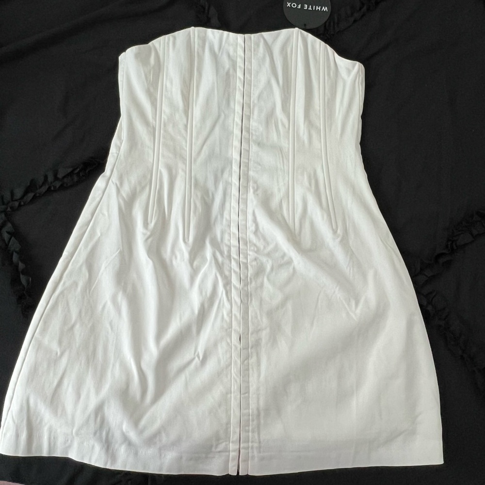 White Fox Mini Corset Dress